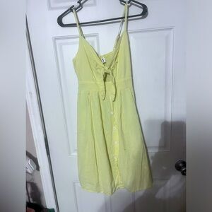 Yellow sundress with front cut out
